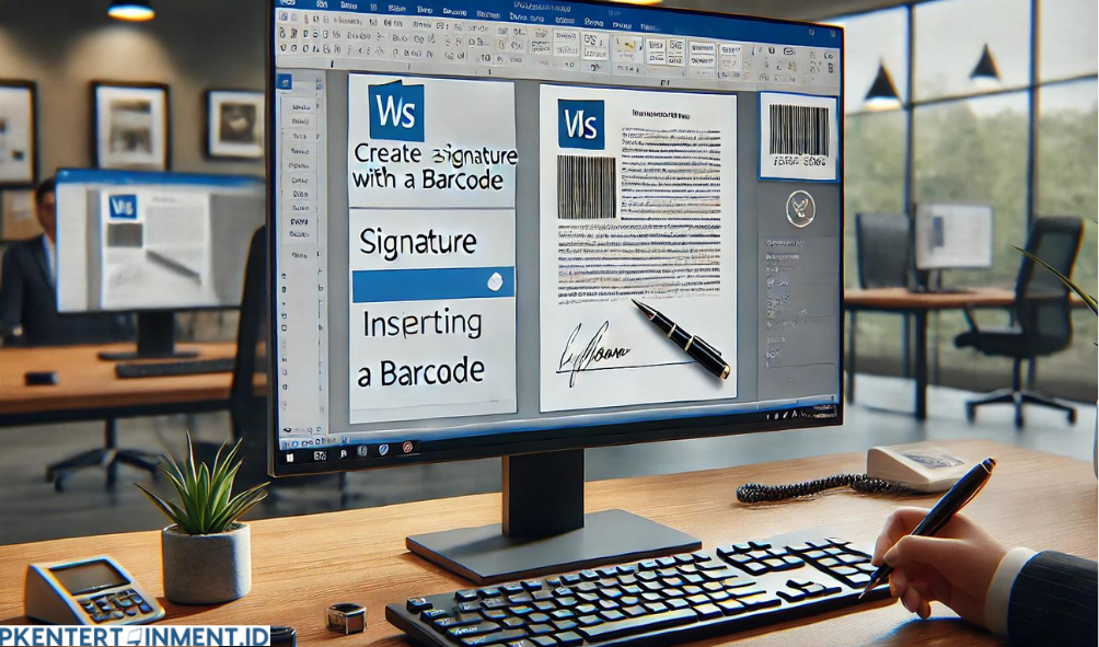 Cara Membuat Tanda Tangan Barcode di Word 2