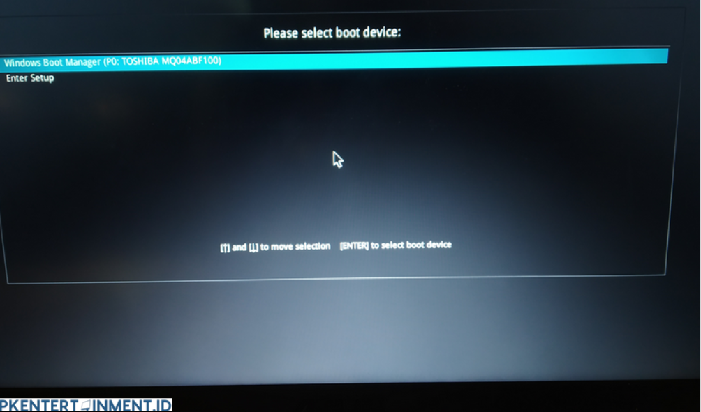 cara mengatasi please select boot device laptop Asus 2