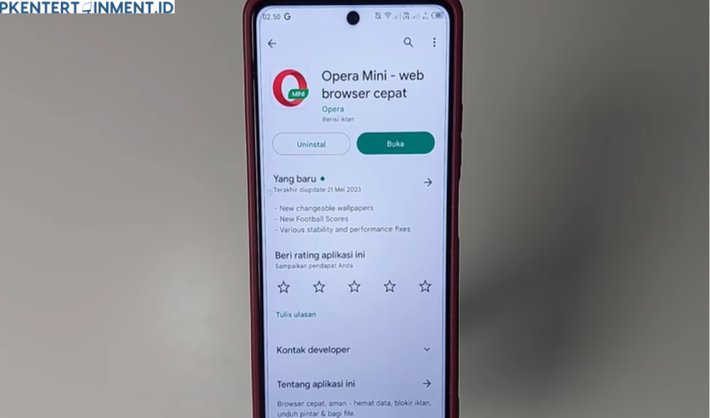 cara menggunakan RSS feed di Opera Mini