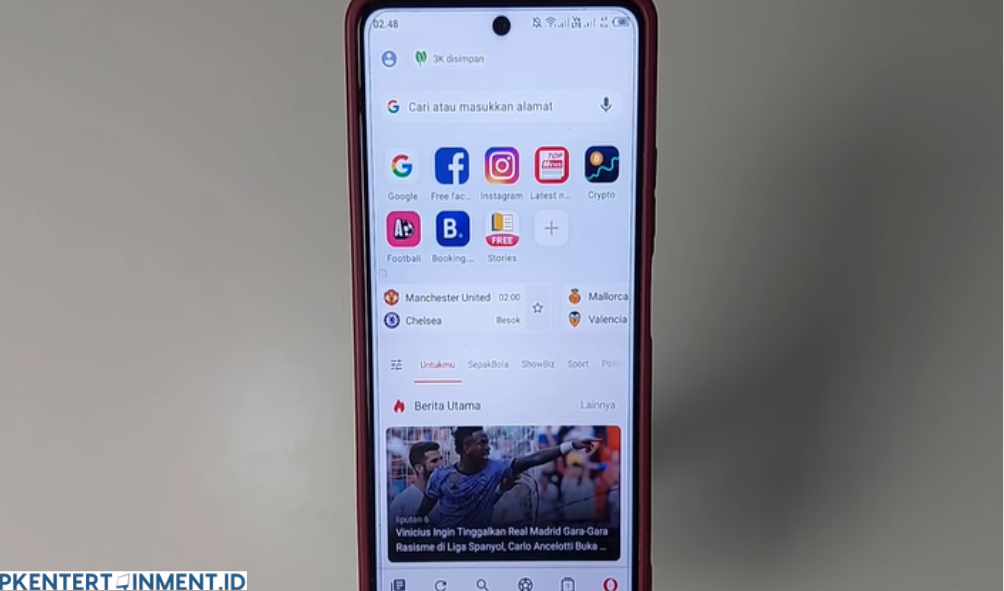 cara menggunakan RSS feed di Opera Mini