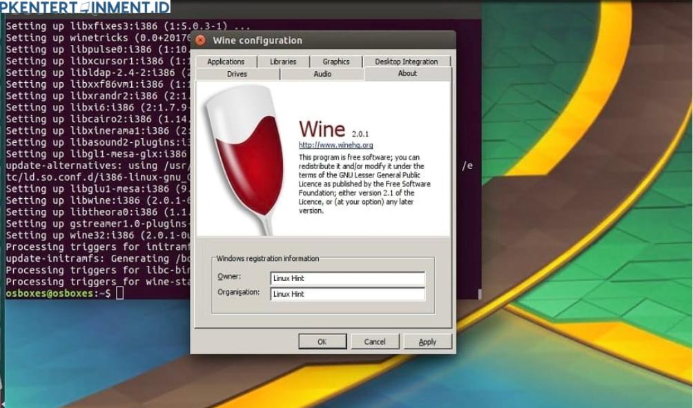 cara menggunakan Wine di Linux