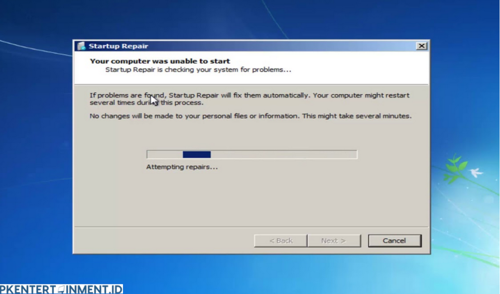 Cara Memperbaiki Windows 7 dengan Repair Tool