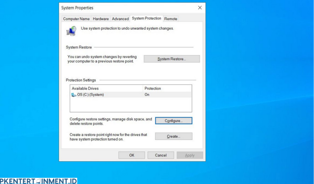 Cara Membuat Restore Point di Windows 10