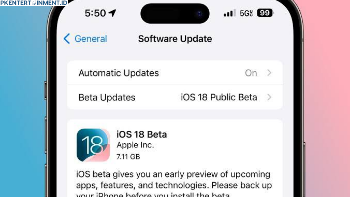 cara update iOS 18 Beta