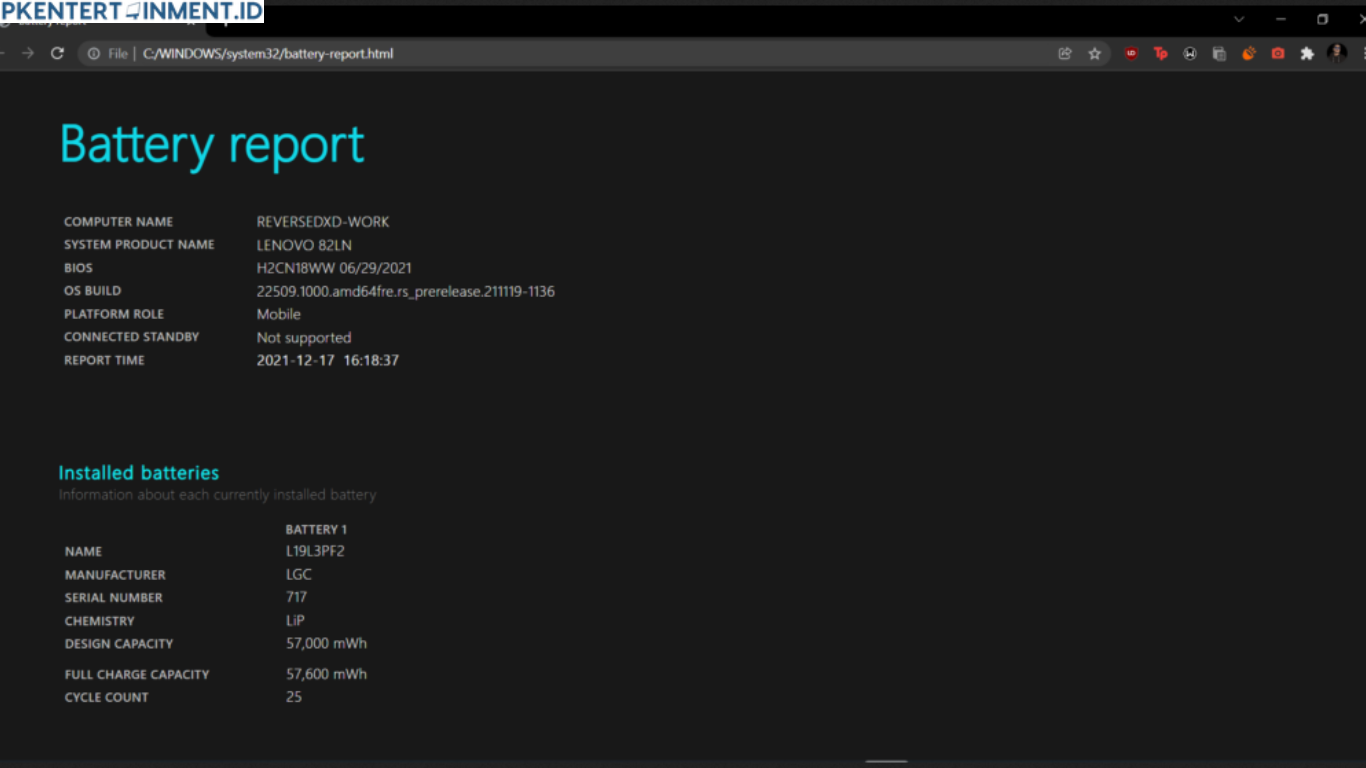 Biar Laptop Awet, Ini Cara Cek Kesehatan Baterai Laptop dengan Mudah