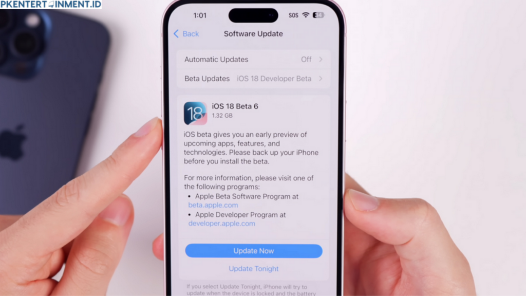 cara update iOS 18 Beta