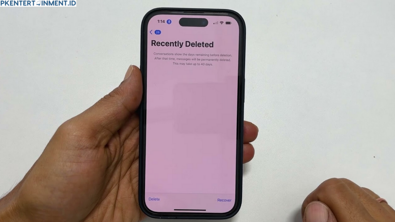 cara lihat Recently Deleted iOS 18