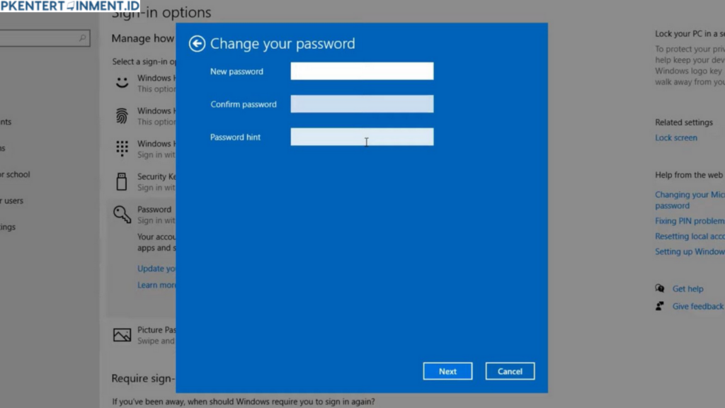 cara mengetahui current Windows password