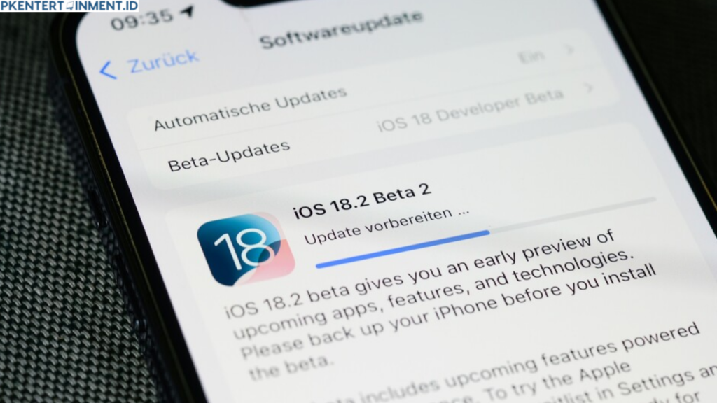 cara update iOS 18