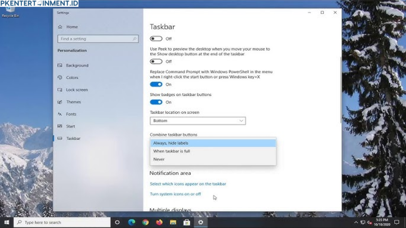 cara menampilkan informasi speed internet di Windows 10