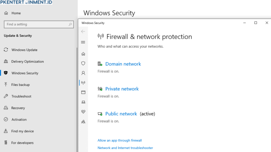 Cara Mematikan Firewall di Windows 10