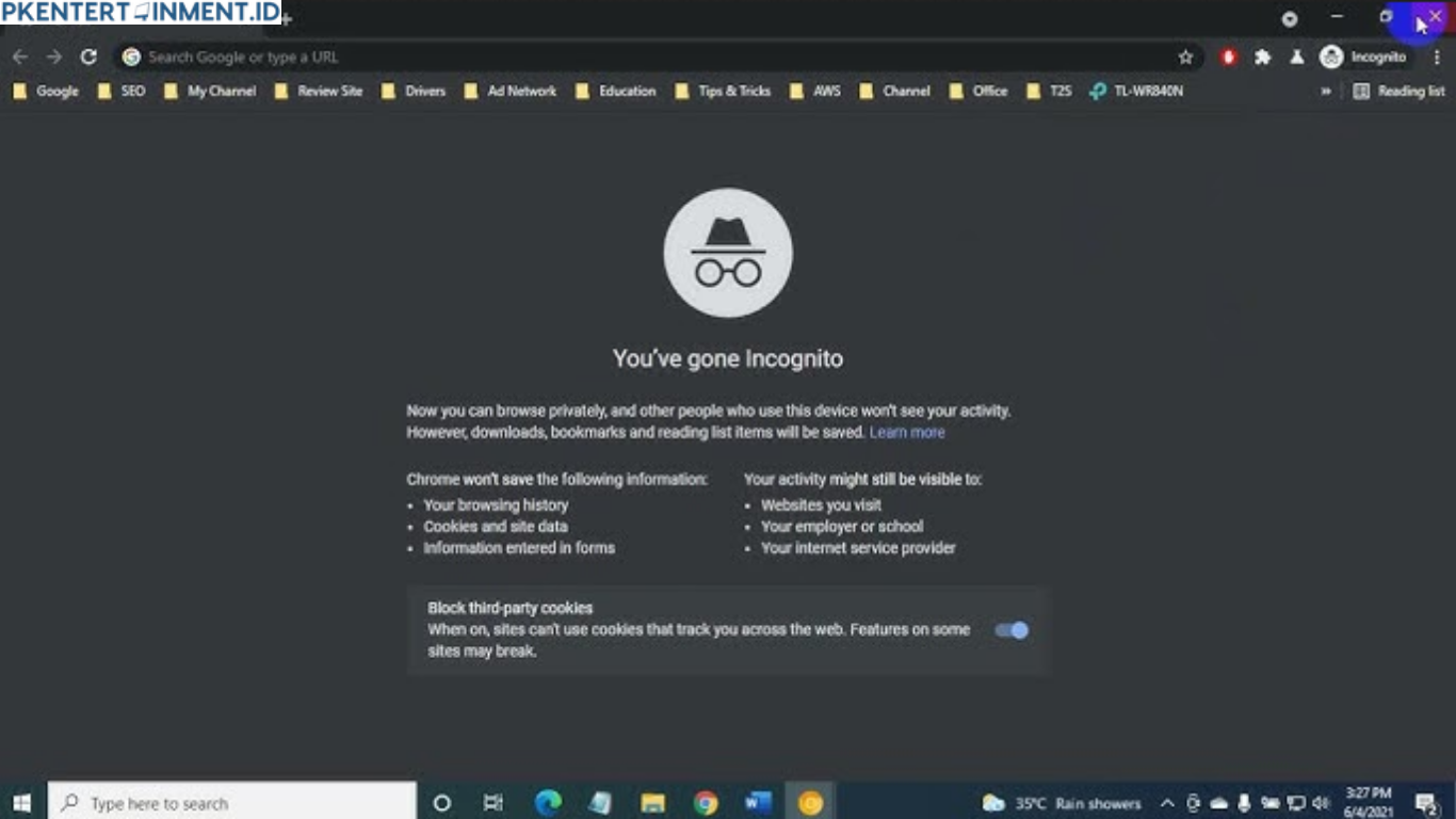 cara mengaktifkan ekstensi Chrome di mode Incognito