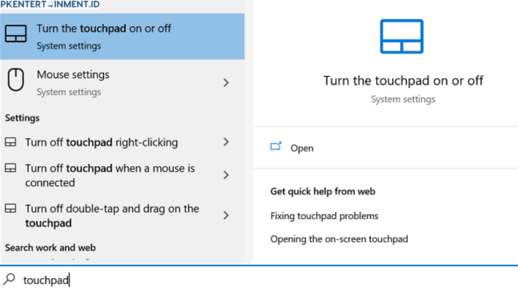 Cara Mengaktifkan Touchpad Lenovo