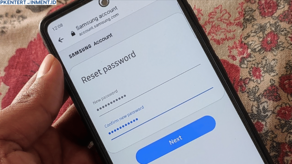 cara reset Samsung account lupa password