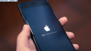 cara restart iPhone 14 yang hang