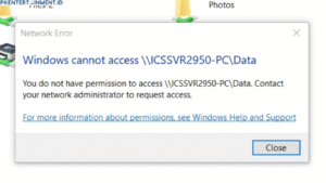 cara mengatasi windows cannot access file sharing Windows 10