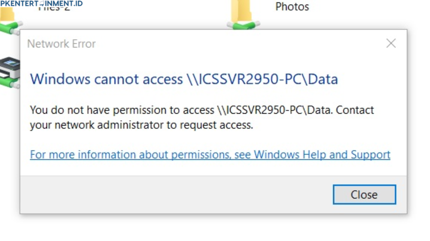 cara mengatasi windows cannot access file sharing Windows 10