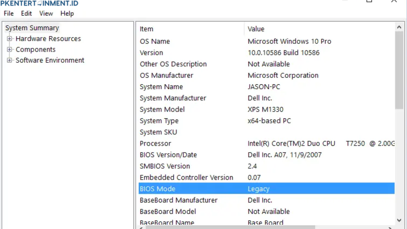 cara cek BIOS UEFI atau Legacy Windows 7