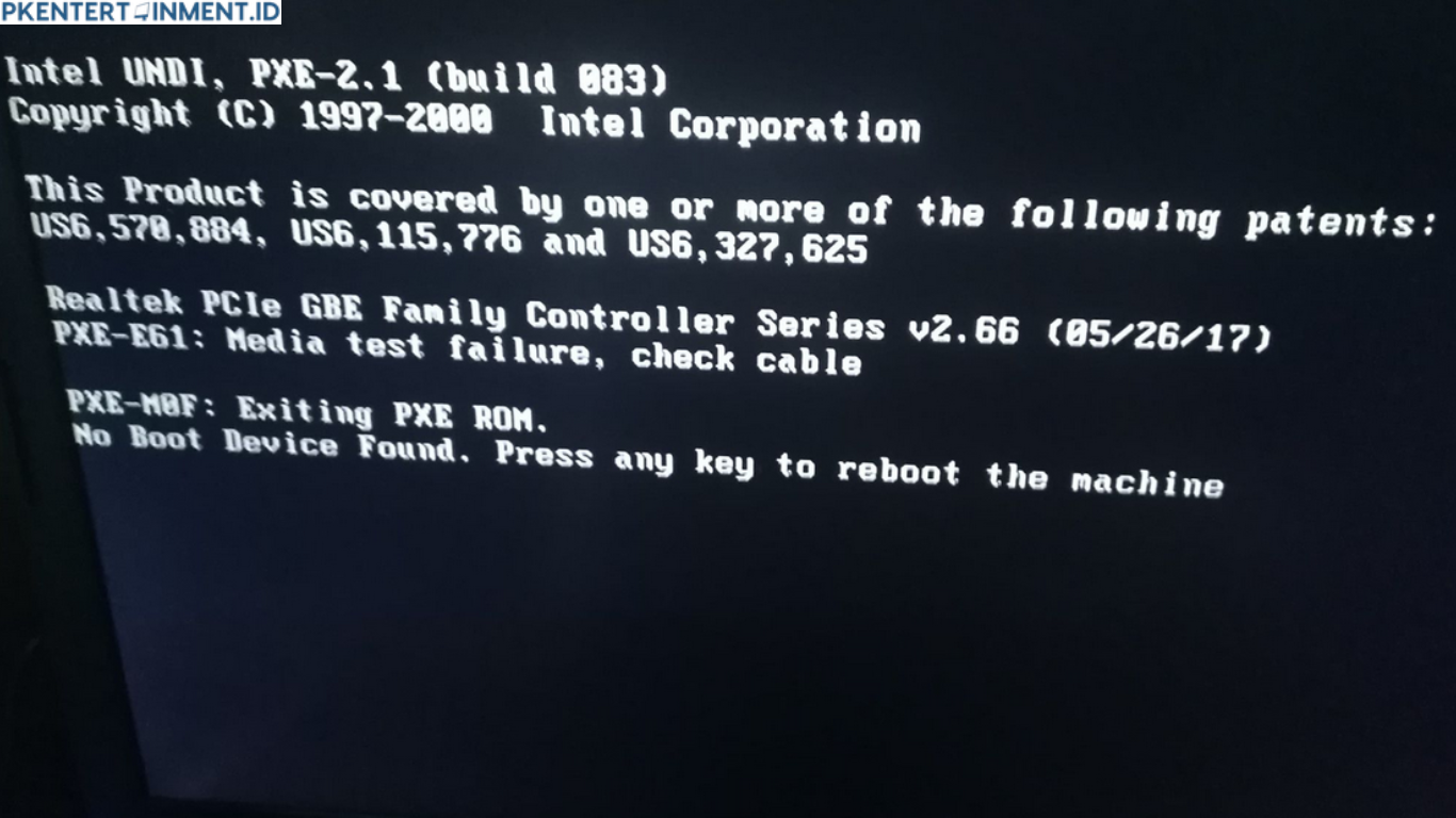 Cara Mengatasi Laptop Dell No Boot Device Found
