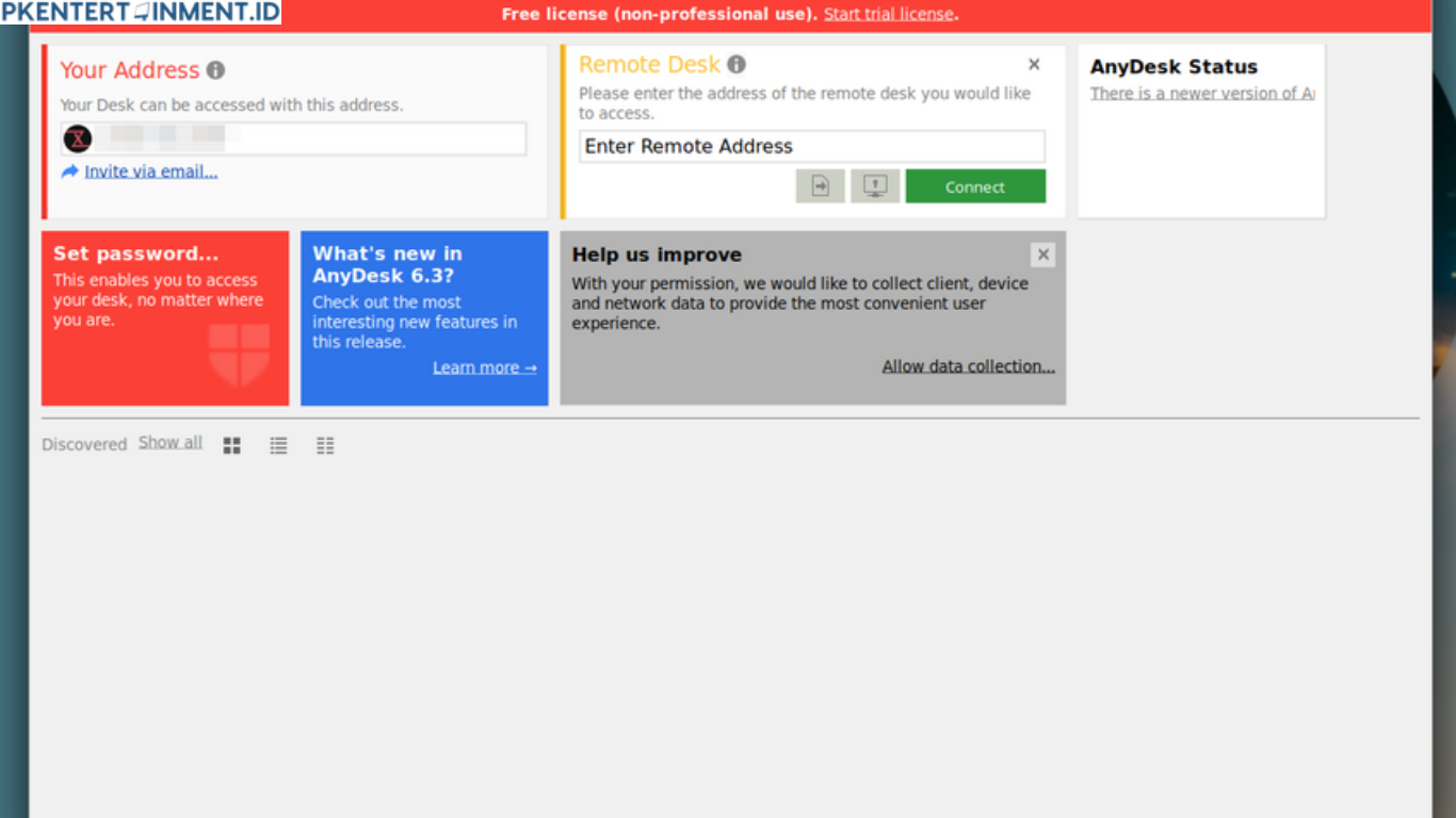 cara remote laptop jarak jauh dengan anydesk