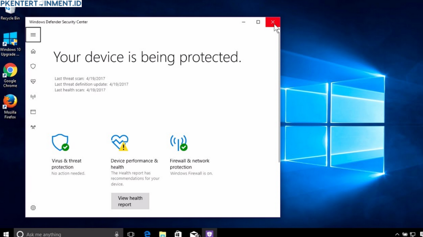 cara mematikan antivirus Windows 10 permanen