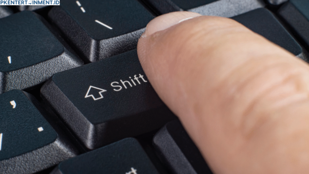 cara mengatasi tombol shift yang selalu aktif