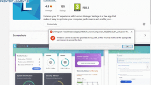 Cara Mengatasi Lenovo Vantage Error