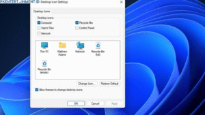 cara menghilangkan icon Recycle Bin Windows 11