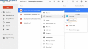 cara mencari file PDF di Google Drive