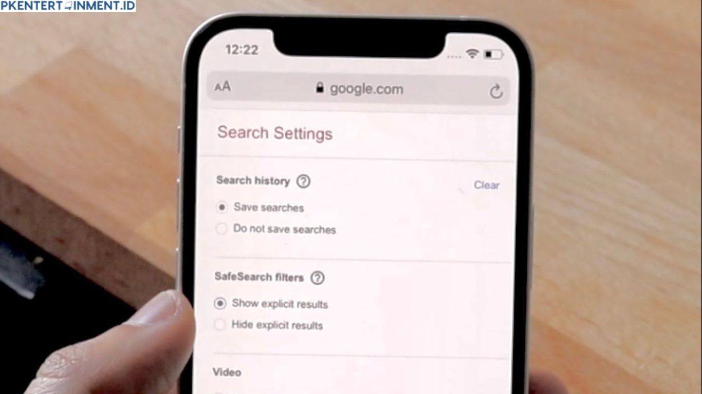 cara menonaktifkan Safe Search iPhone