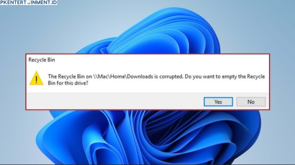 cara mengatasi recycle bin corrupt