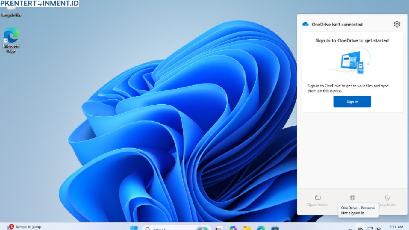 cara mengatasi onedrive isn't signed in