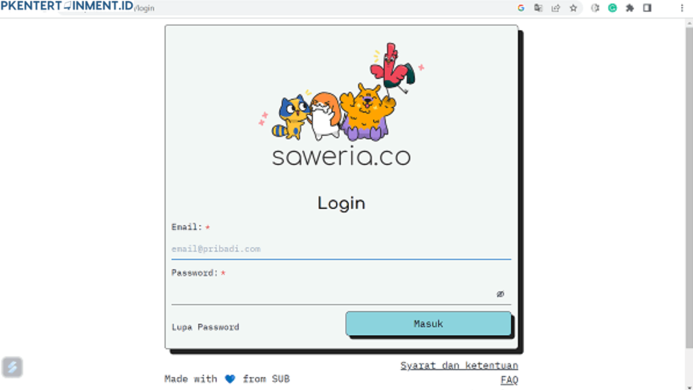 cara membuat link saweria di tiktok