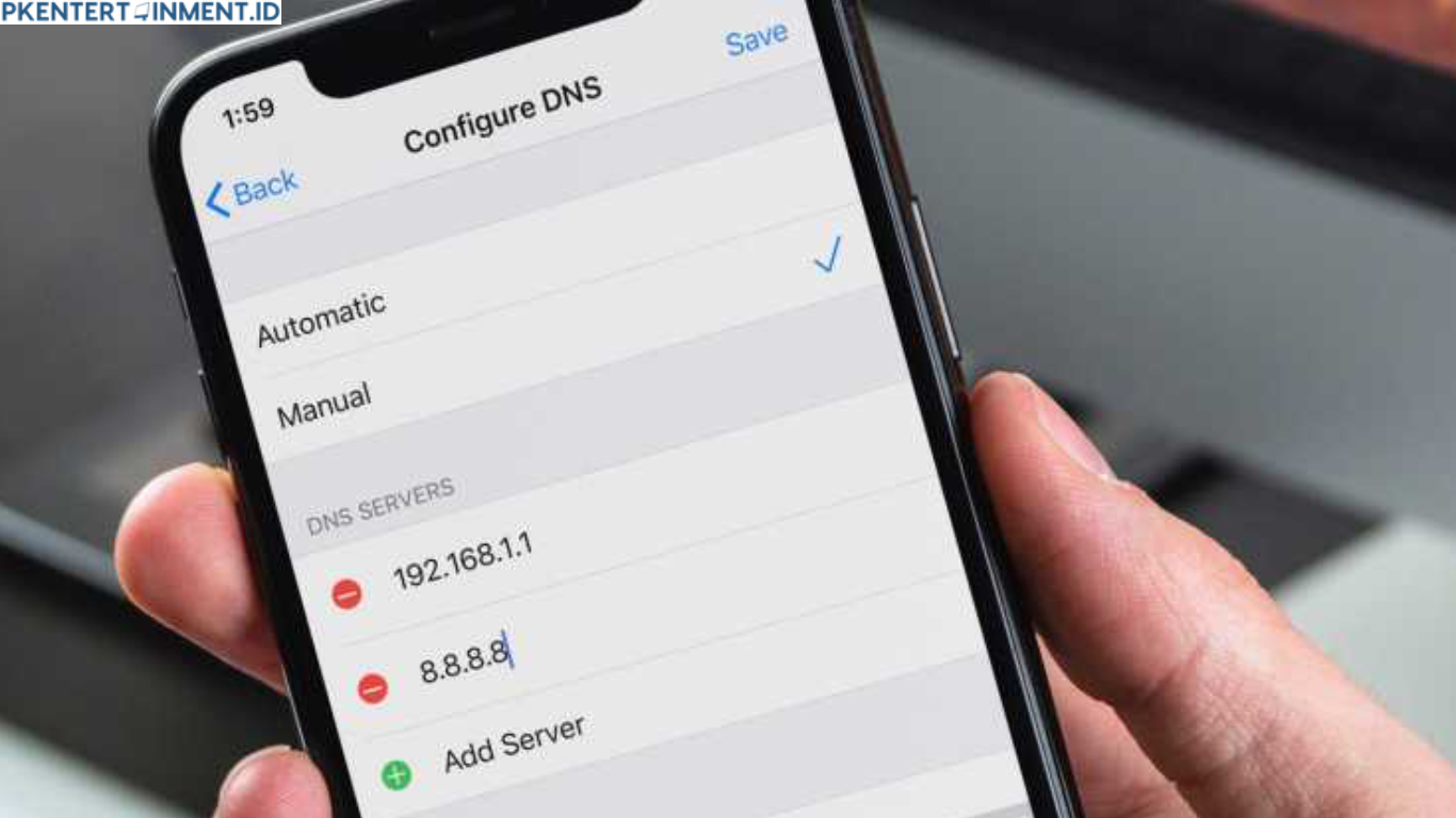 cara setting DNS di Chrome iPhone