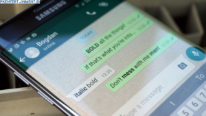 cara buat tulisan tebal miring di wa