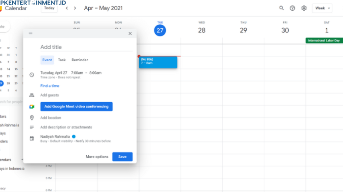 cara membuat google calendar bersama