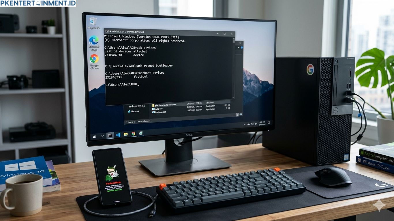 cara menggunakan ADB Fastboot di Windows 10