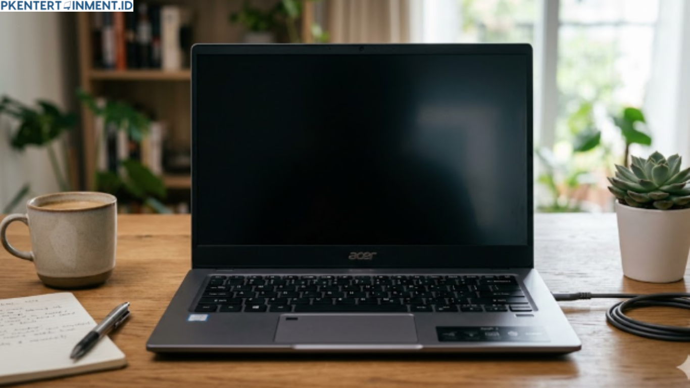 cara mengatasi layar laptop Acer blank hitam tapi hidup