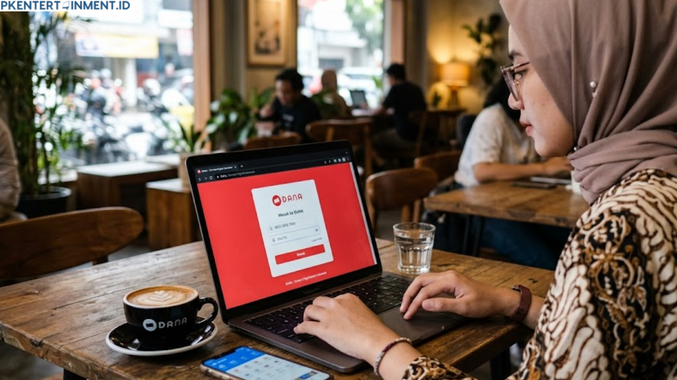 cara login DANA di laptop